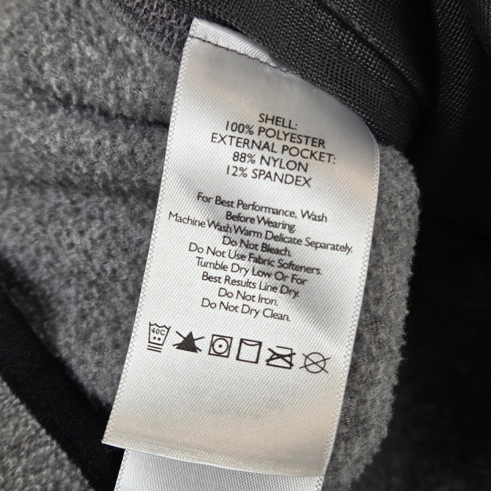 Eddie Bauer Mens Full Zip Fleece Vest Gray Size L Tall Gorpcore Outdoors Utility - Picture 6 of 9
